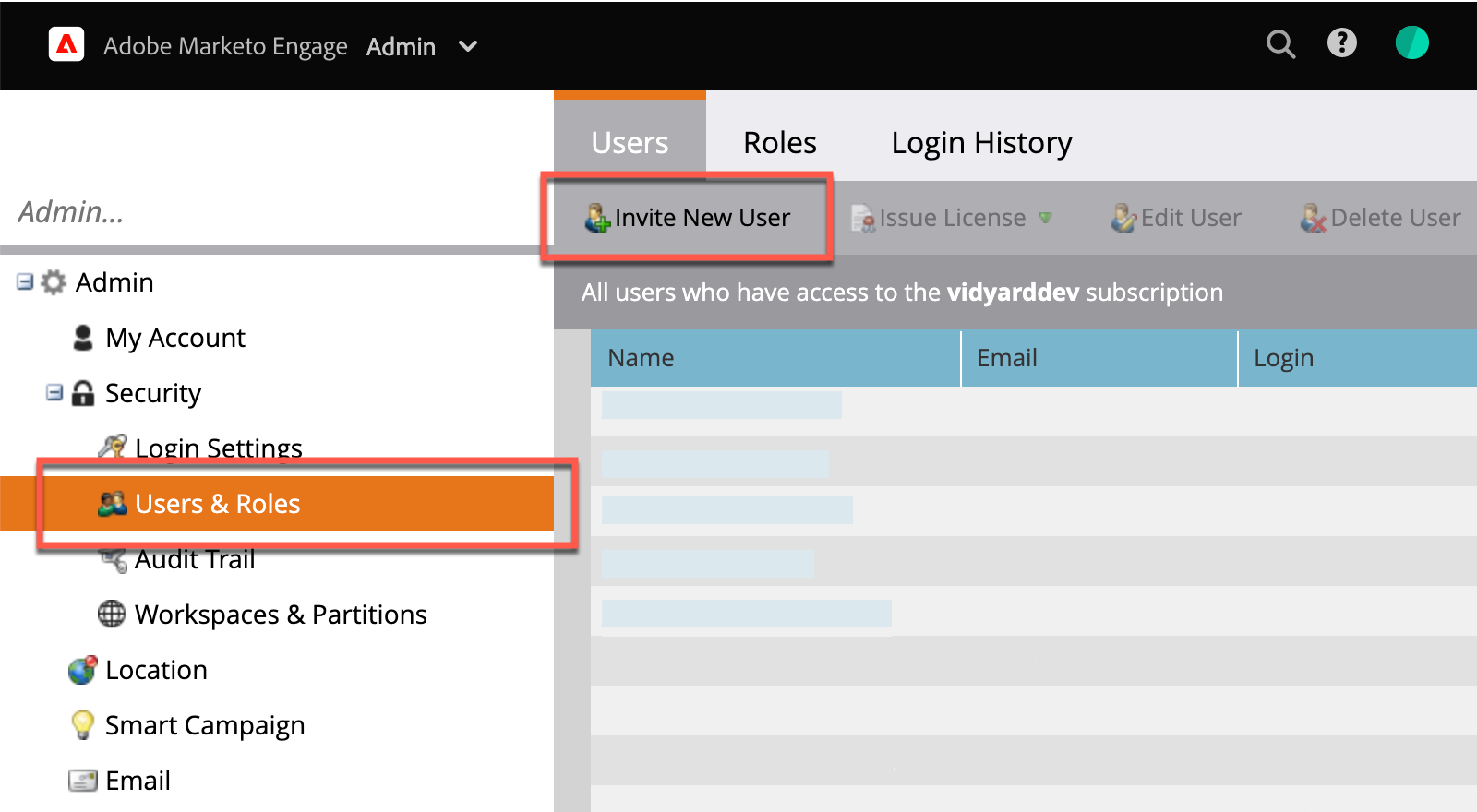 As a Marketo admin, creating a new API-only user to manage the integration