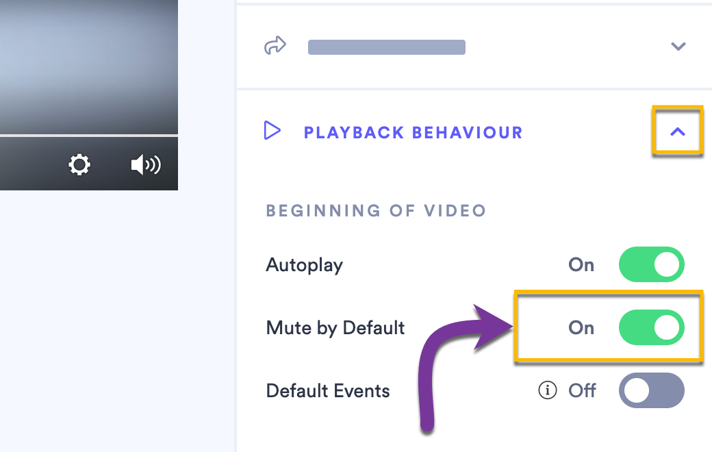 Switching the Mute by Default toggle setting to ON