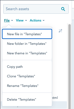 Choose File and then New File