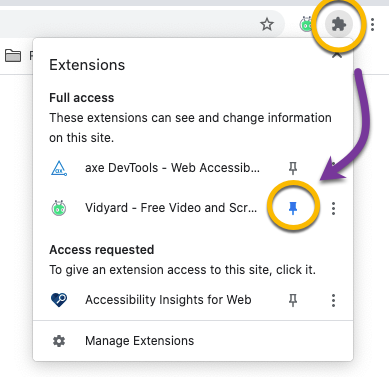 How to pin an extension to Chrome's toolbar