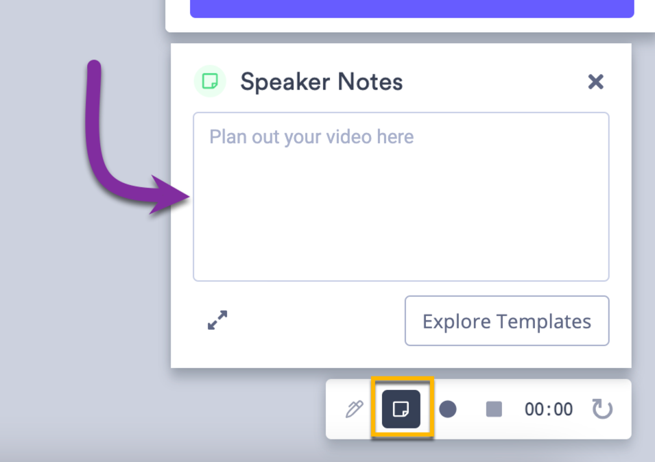 How to use Speaker Notes to record your video Vidyard Support