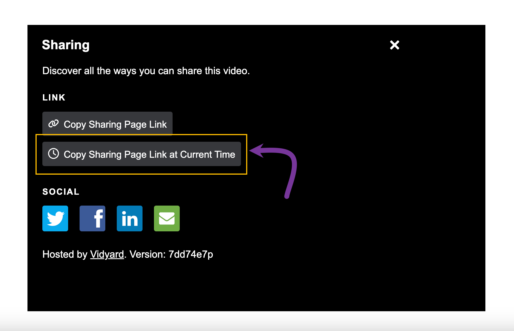 How to Share a  Video at a Specific Start Time