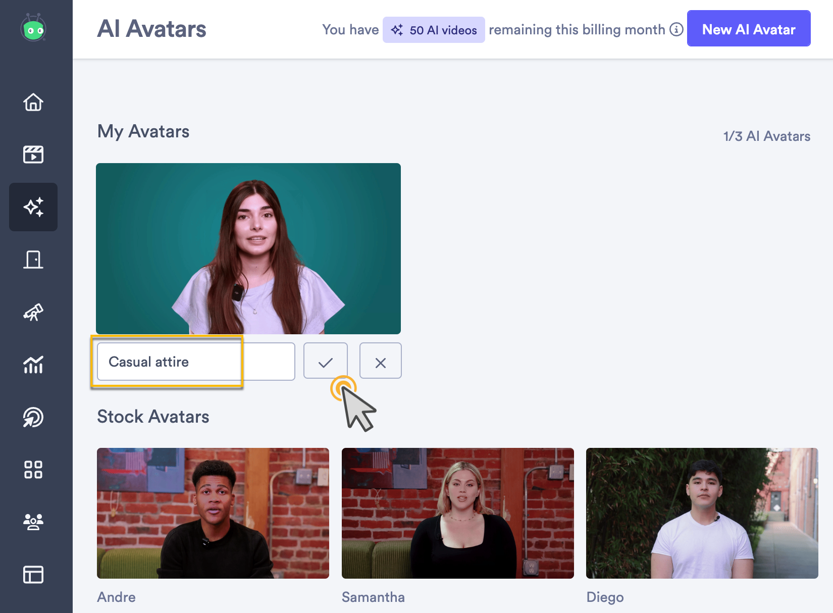 How to create a custom AI Avatar – Vidyard Support