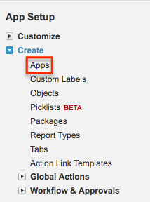 Create > Apps