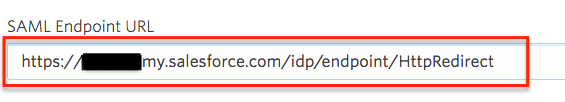 SAML Endpoint URL sub-heading in Vidyard. 