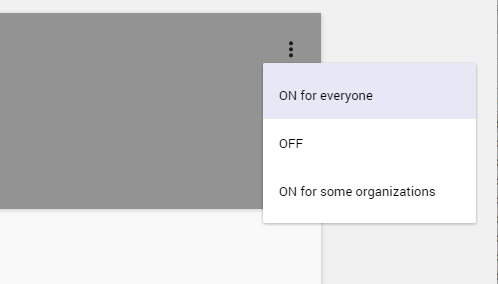 The 3 dot menu and ON for everyone option. 
