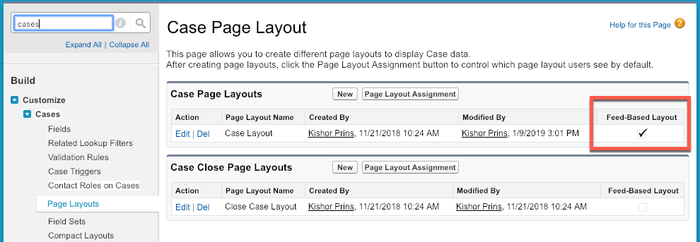 Feed-Based Layout enabled