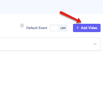 Add the video for the event