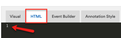Click HTML and erase