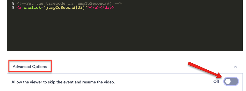 Change the Advanced Settings to Skippable OFF