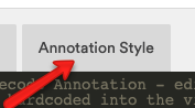 Click Annotation Style Tab