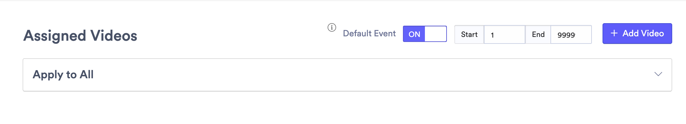 Set default and change end time to 9999