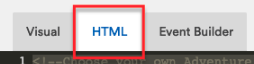 Give name and click HTML