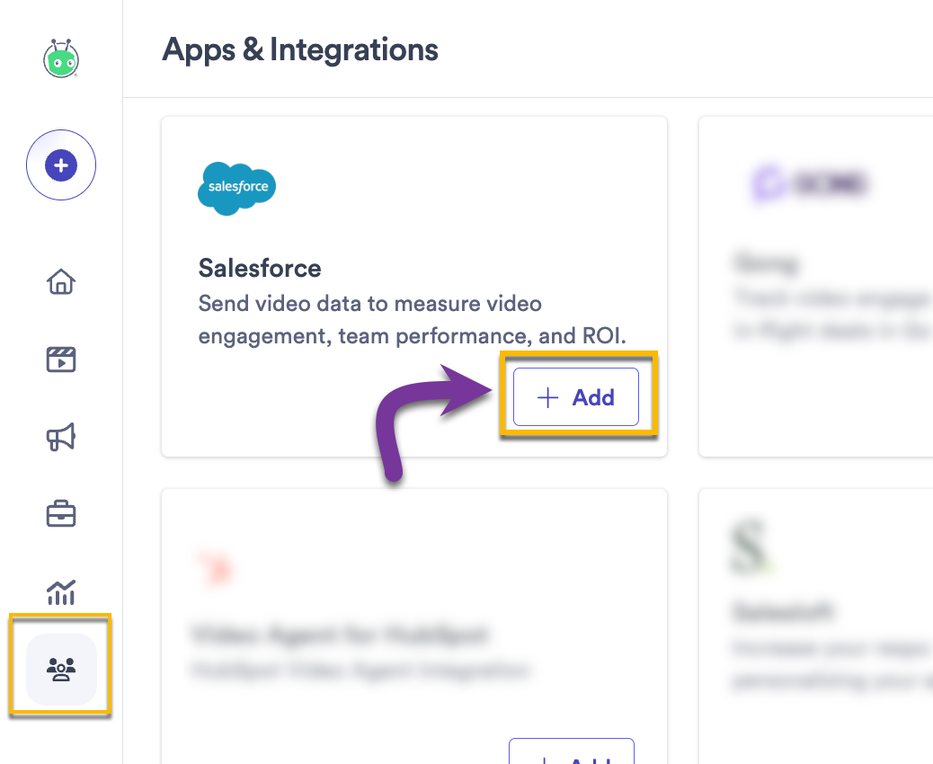 Establishing the connection with Salesforce from your Vidyard account